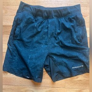 Dark Green Alphalete Performance Athletic Shorts